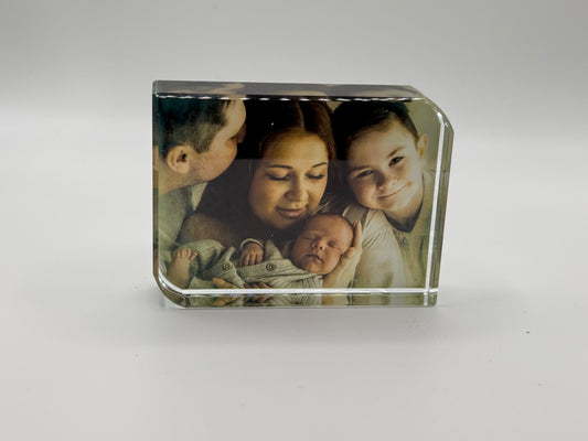 Crystal Block with Rounded Corner - Medium