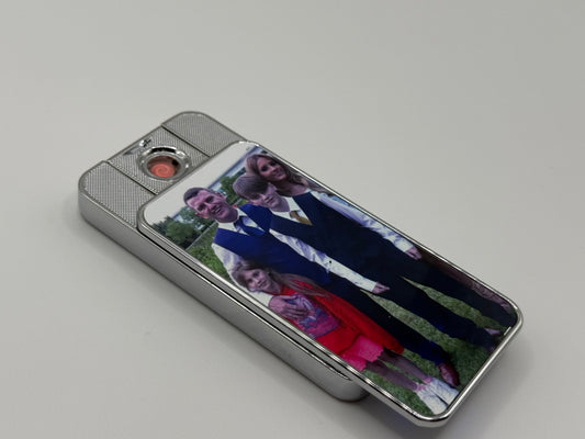 Silver Electric USB Rechargeable Lighter