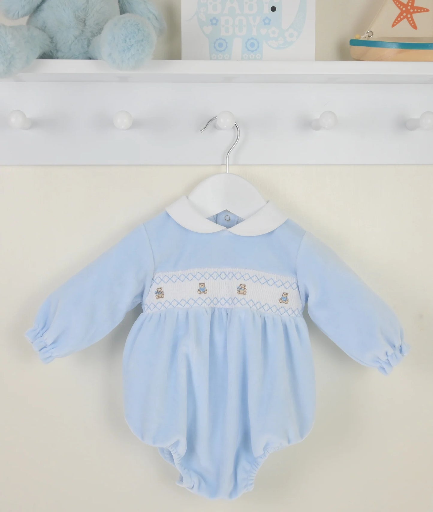 Teddy Blue Romper