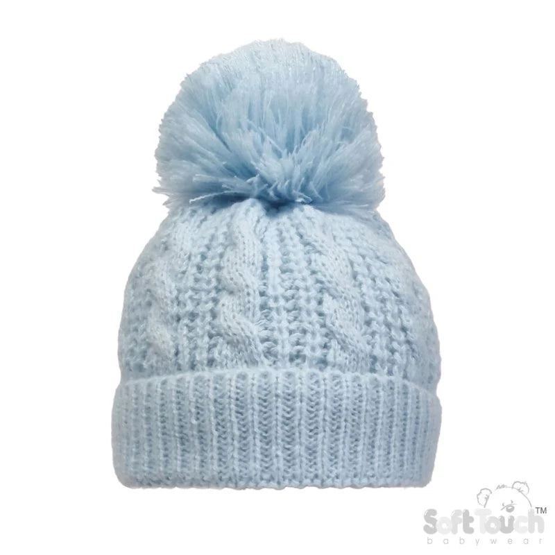 Cable Knit Pom Pom Hat