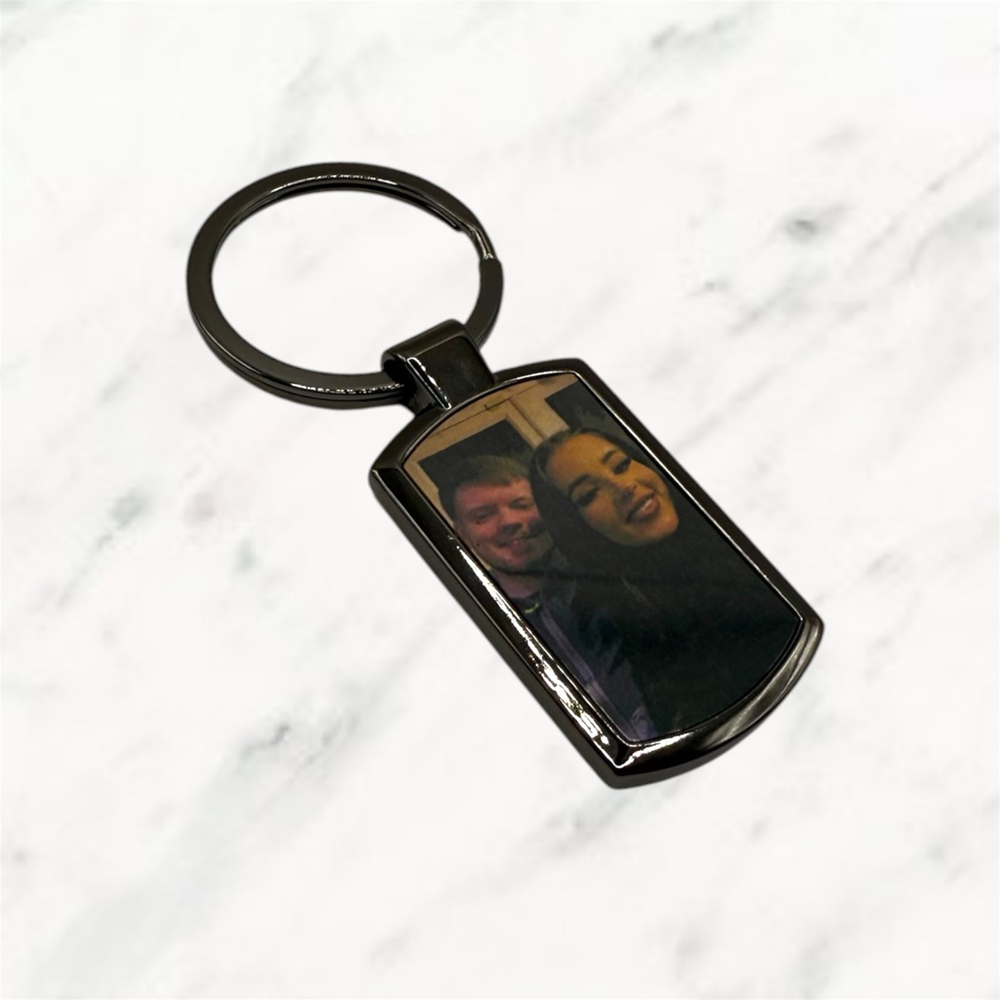 Black Oblong Keyring