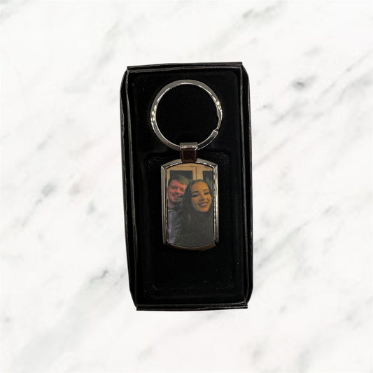 Black Oblong Keyring