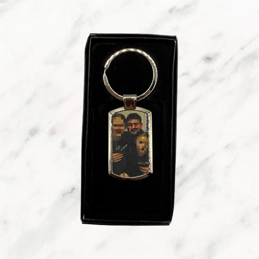 Silver Oblong Keyring