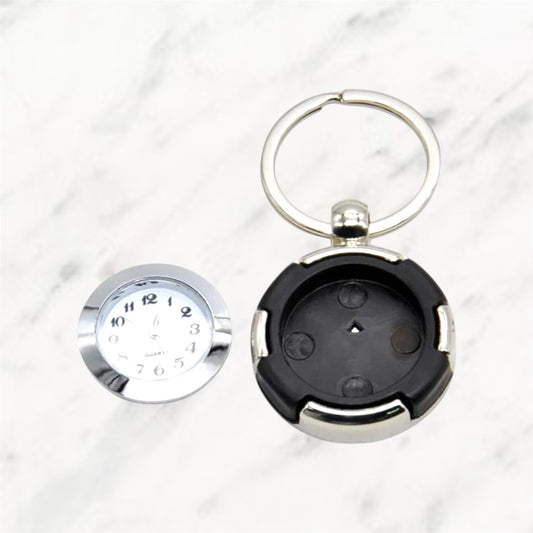 Round Clock Keyring