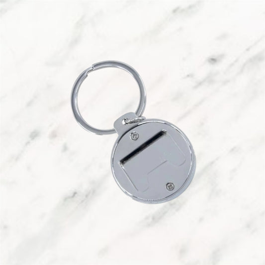 Round Bottle Opener Keyring