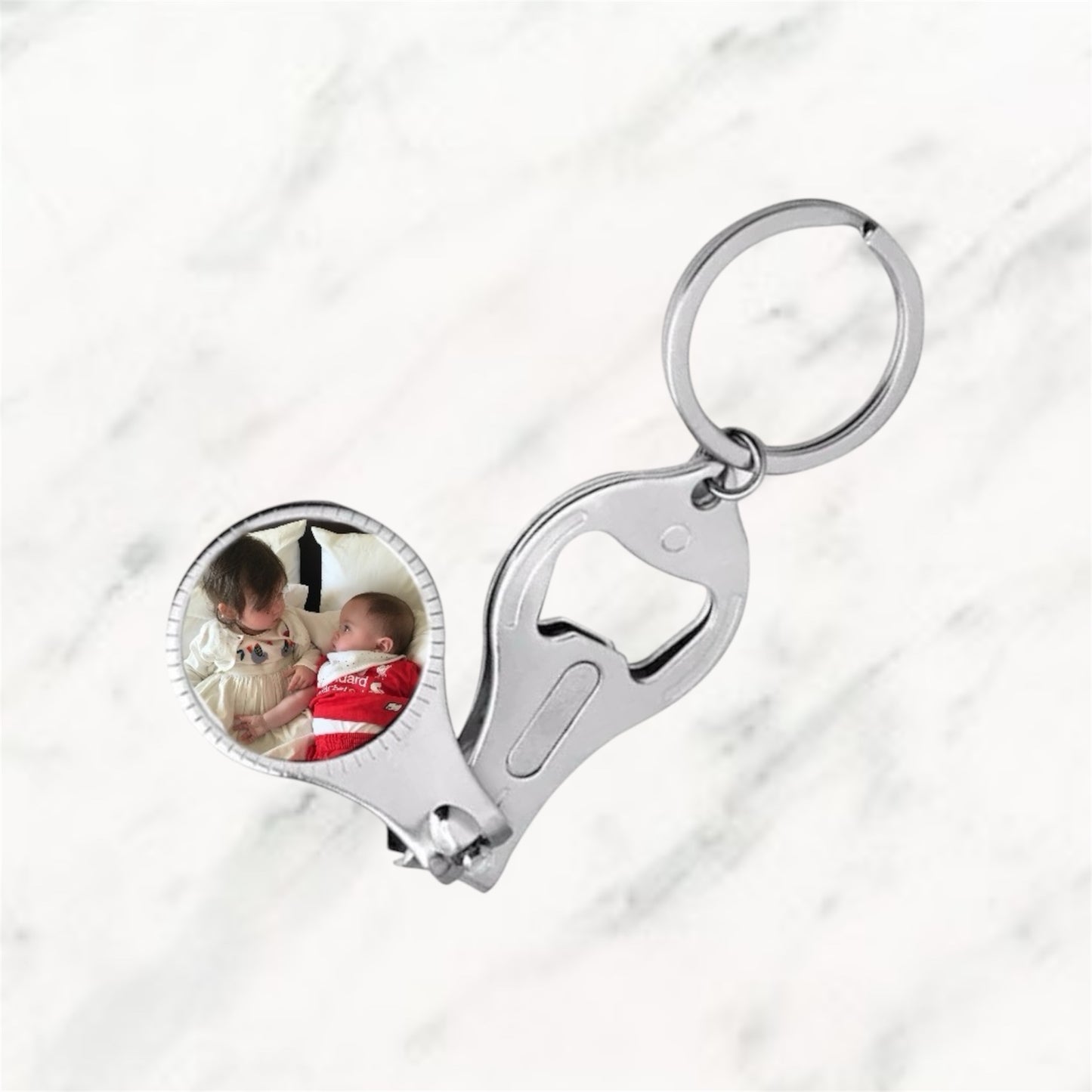 Nail Clipper & Bottle Opener Keyring