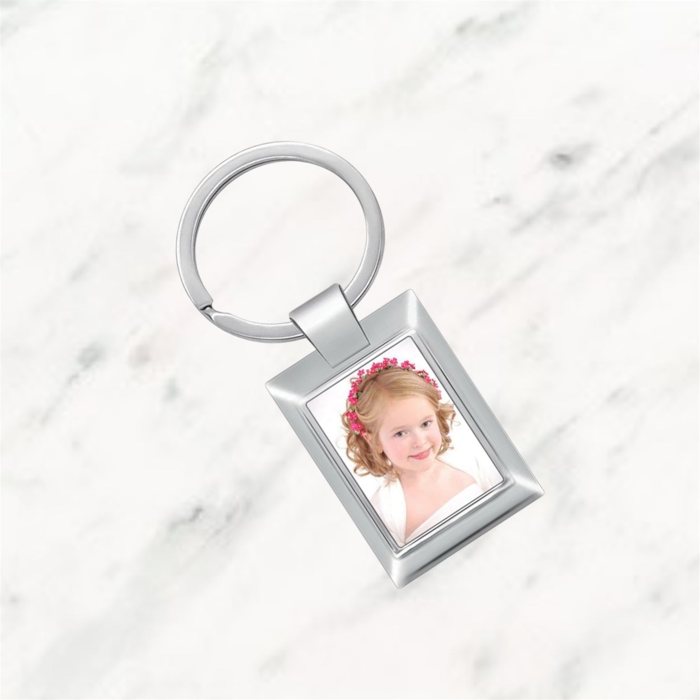 Silver Framed Keyring