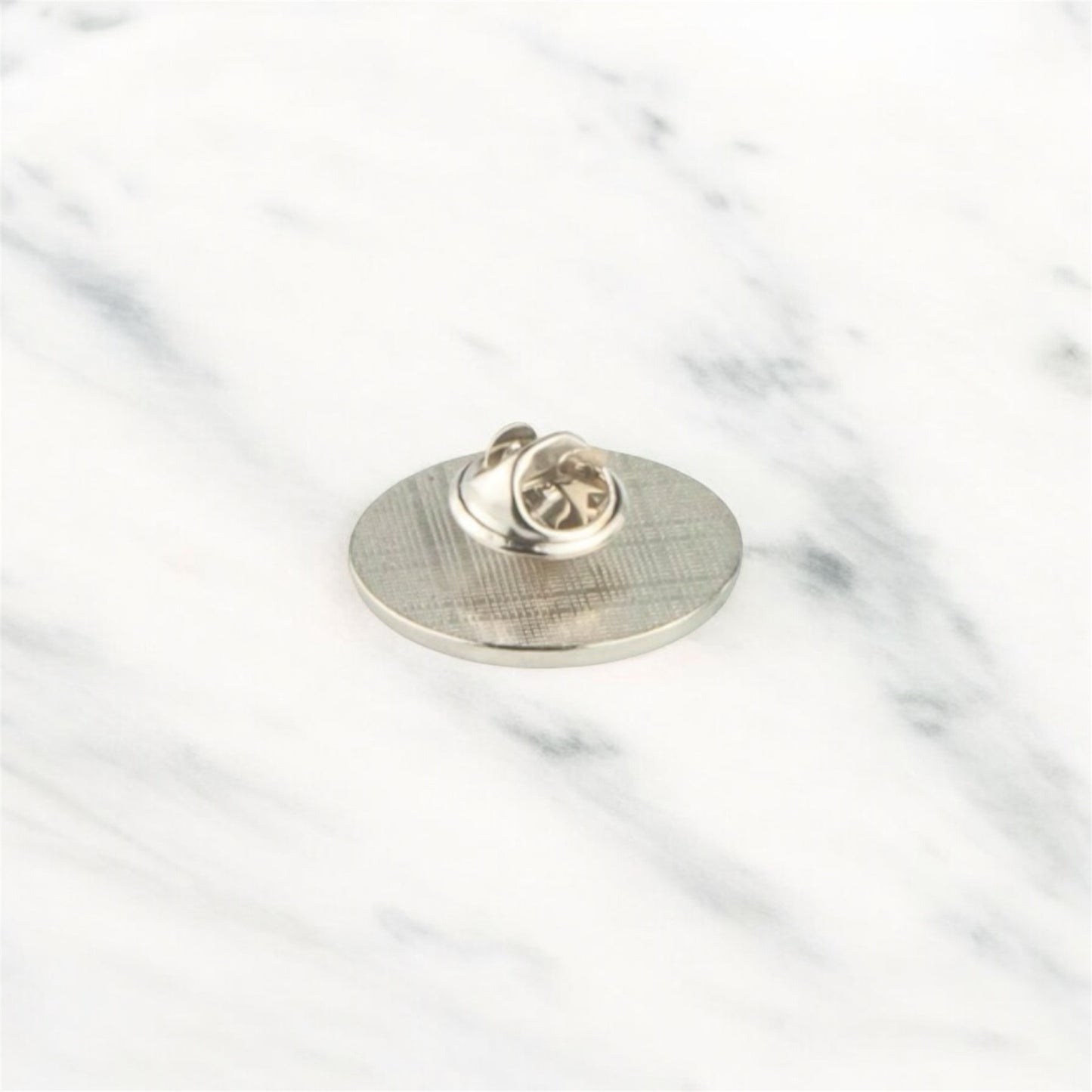 Silver Round Badge