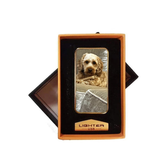 Gold Electric USB Rechargeable Lighter