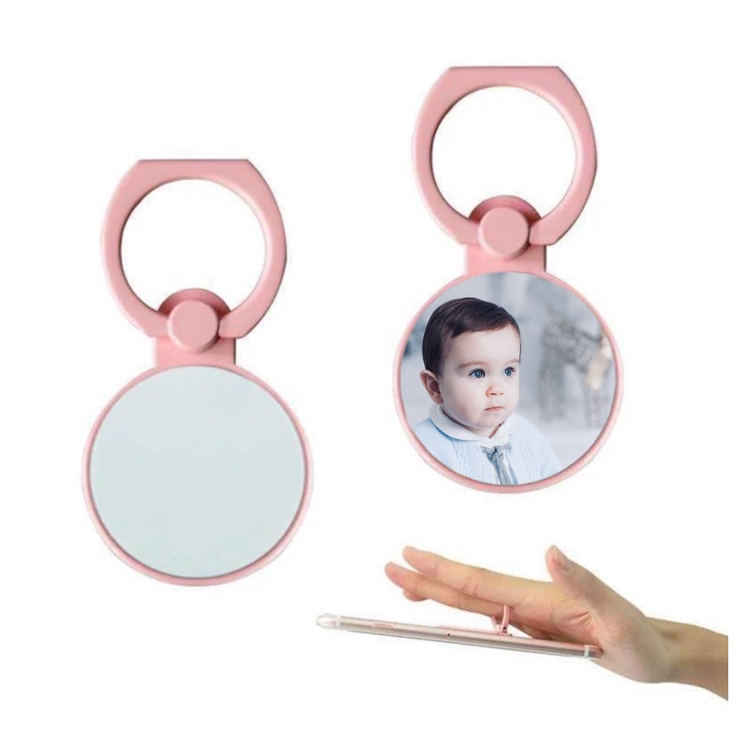 Round Pink Phone Ring Holder