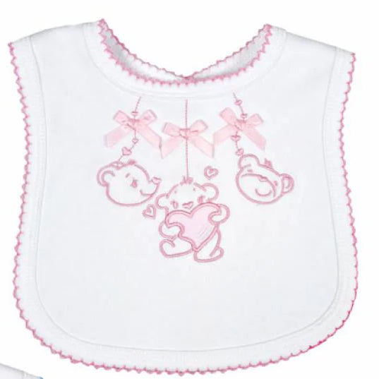 Teddy Embroidered Bib