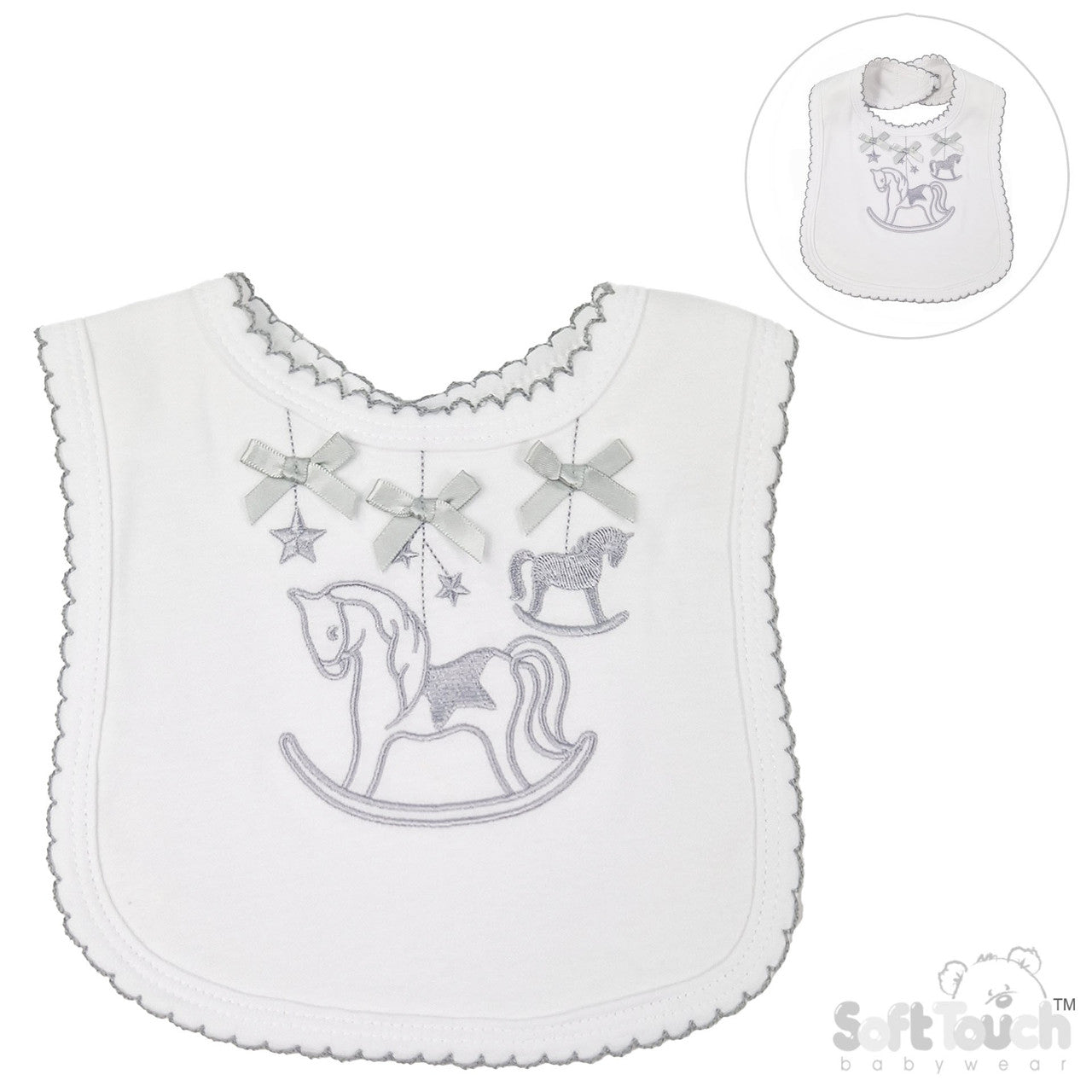 Horse Embroidered Bib