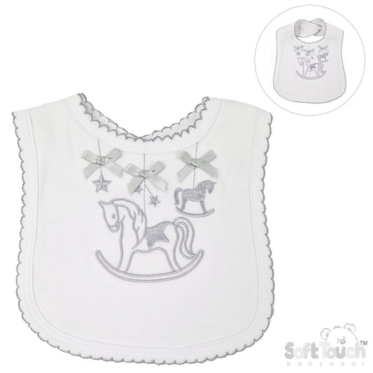 Horse Embroidered Bib