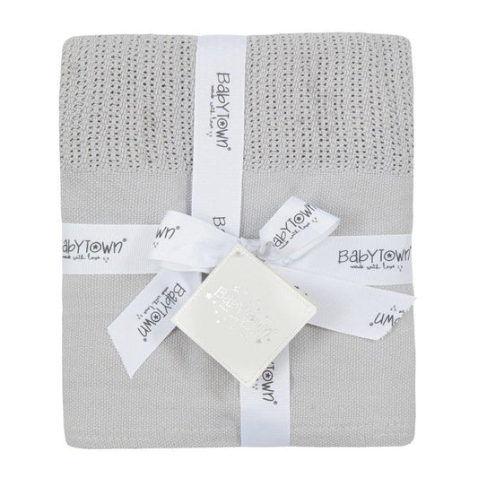 Heavy Knit Cellular Blanket