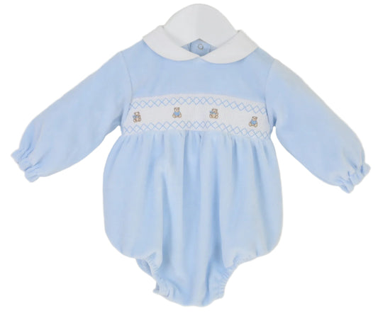 Teddy Blue Romper