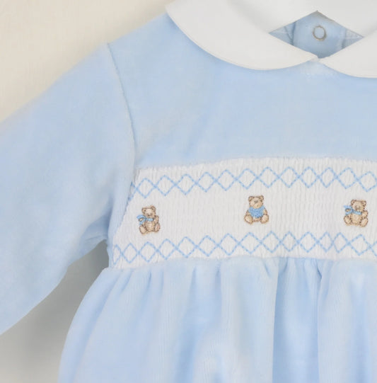 Teddy Blue Romper