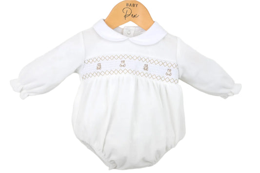 Teddy Ivory Romper