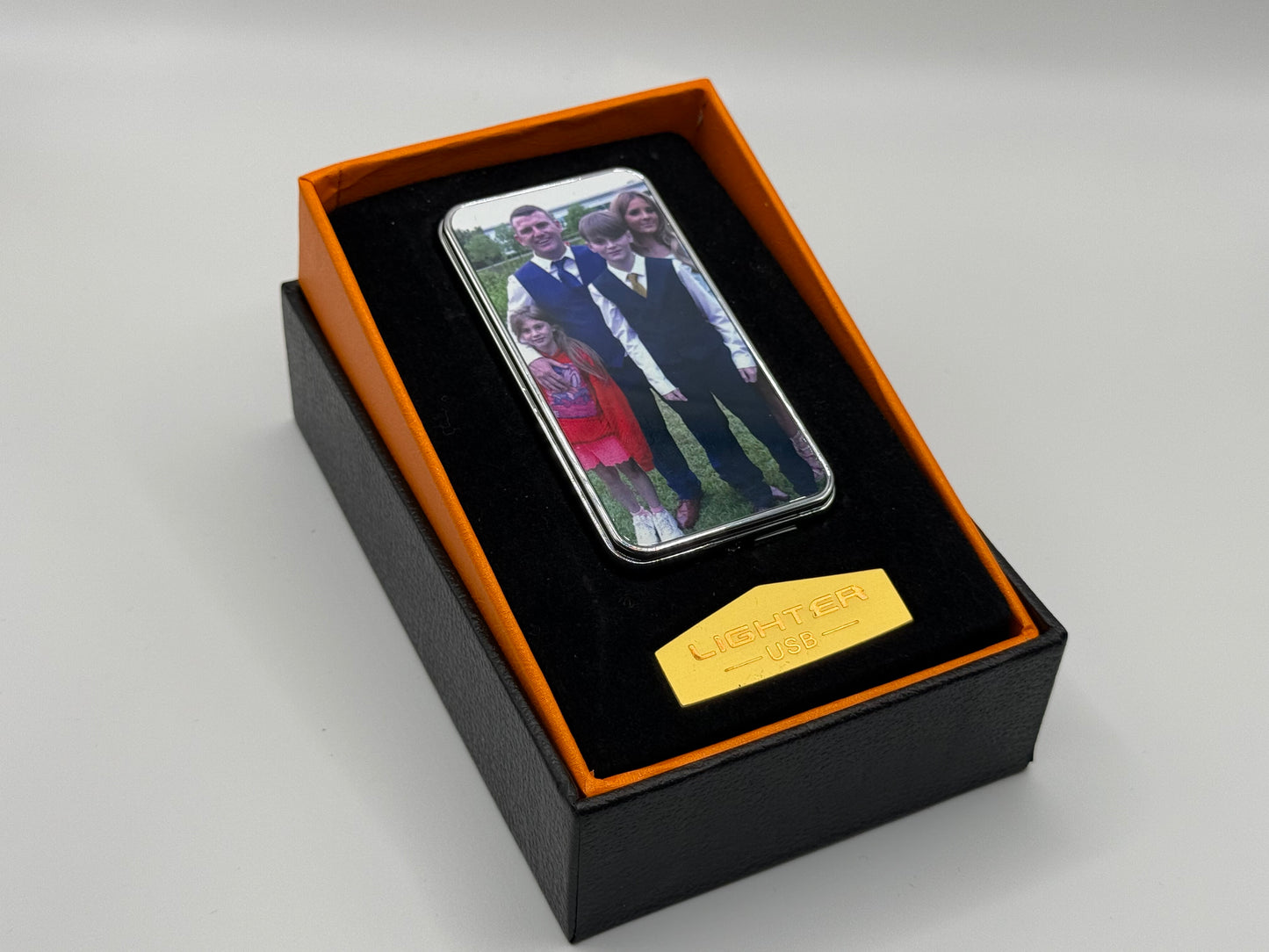 Silver Electric USB Rechargeable Lighter