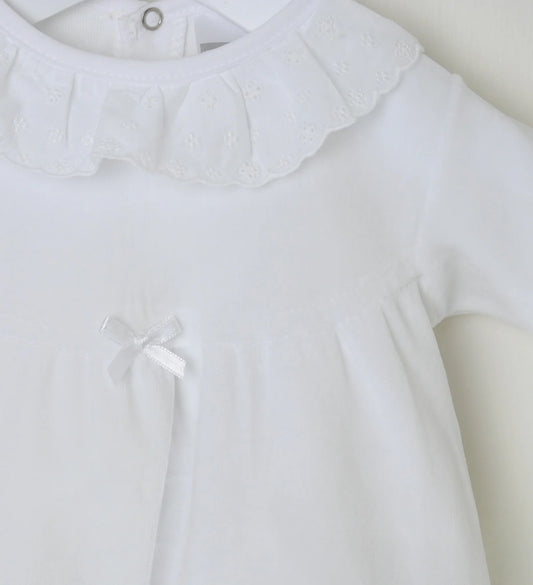 Broderie White Babygrow