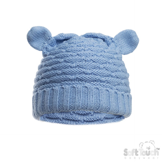 Cable Knit Hat with Ears