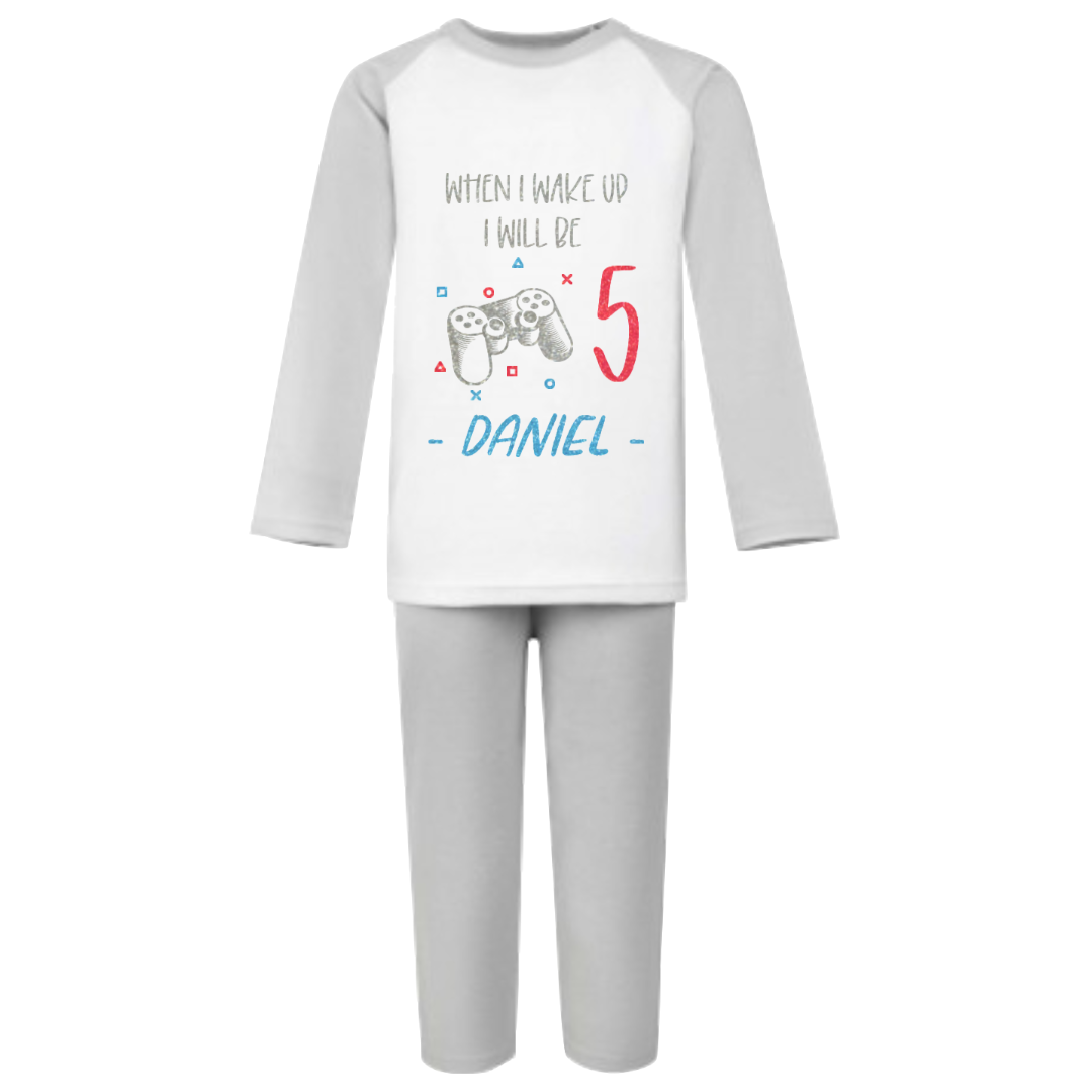 Grey Gaming PJ's When I Wake Up