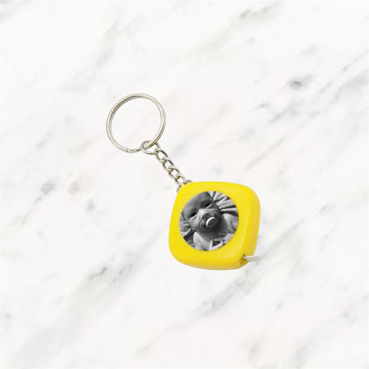 Yellow Tape Measure Keyring