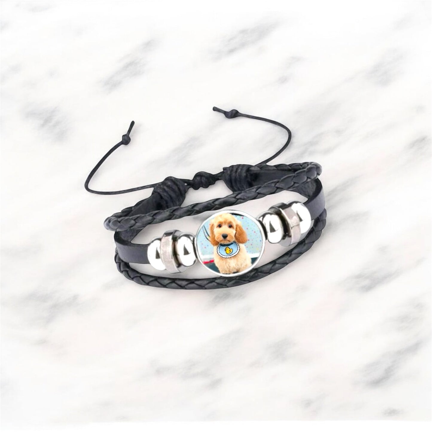 Black Leather Bracelet