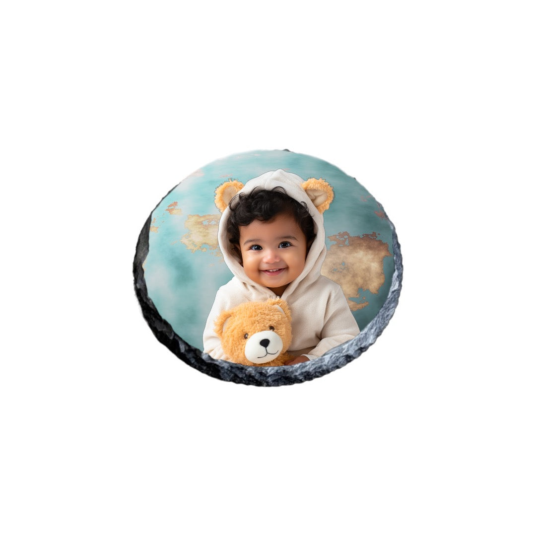 Slate Round Coaster