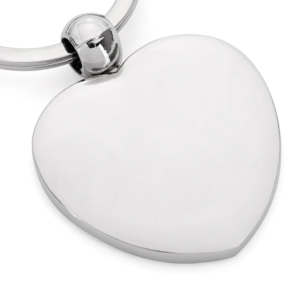 Rhinestone Heart Keyring