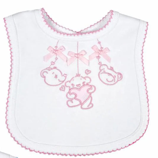 Teddy Embroidered Bib