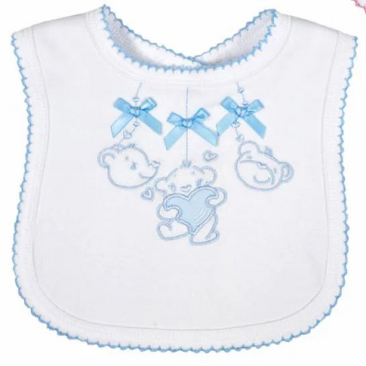 Teddy Embroidered Bib