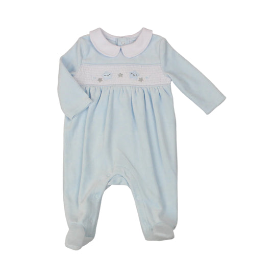 Stars Velour Babygrow