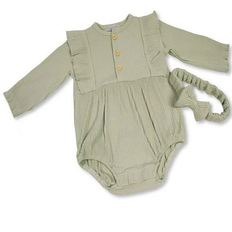 Luna Green Romper