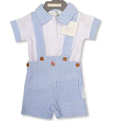 Leni Striped Dungaree